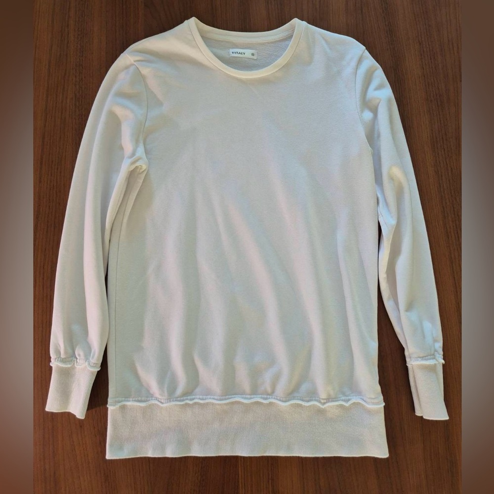 Vitaly White Crewneck Sweater Size Small